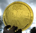Vintage 1960s Blenko Glass Zodiac Gemini Suncatcher Joel Myers 7.5"