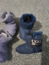 Two Pairs of Baby UGG Boots Sized 0/3 Month 3/6 Month Worn Great Condition