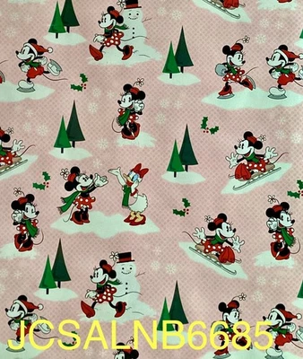 DISNEY MINNIE MOUSE MICKEY & DAISY CHRISTMAS GIFT WRAP PAPER 20 SQ FT - NEW 🎁🎄SANTA