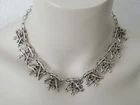 Kette Collier KOSTIBAS Silver-Colored Anhänger 42.8 G/Adjustable Length 37-53 Cm