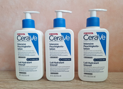 3 x CERAVE Intensive Feuchtigkeitslotion  NEU  parfümfrei Sheabutter - je 236 ml
