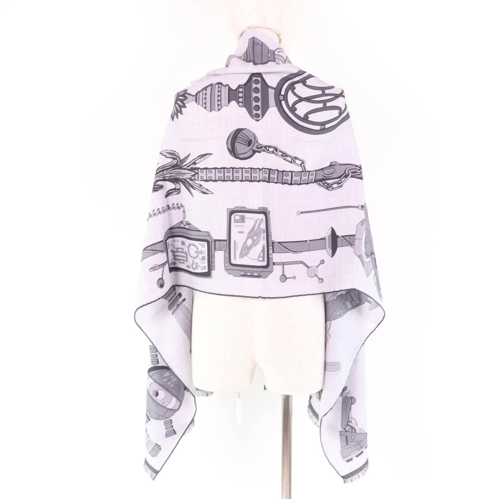 HERMES Stall Rectangle 63x180 cm Katsouna Current product cashmere Women thumbnail 6