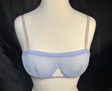 Free People WE ARE HAH Bra Periwinkle Sheer Size 30-38 A