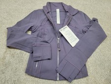 Lululemon Define Cropped Jacket Nulu Size 4 Color Grape Mist/Mirror Silver/Mirr