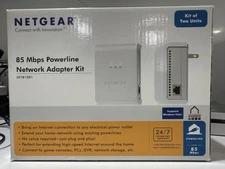 Netgear XETB1001 Powerline Wall Plugged Ethernet Adapter Kit With Cables