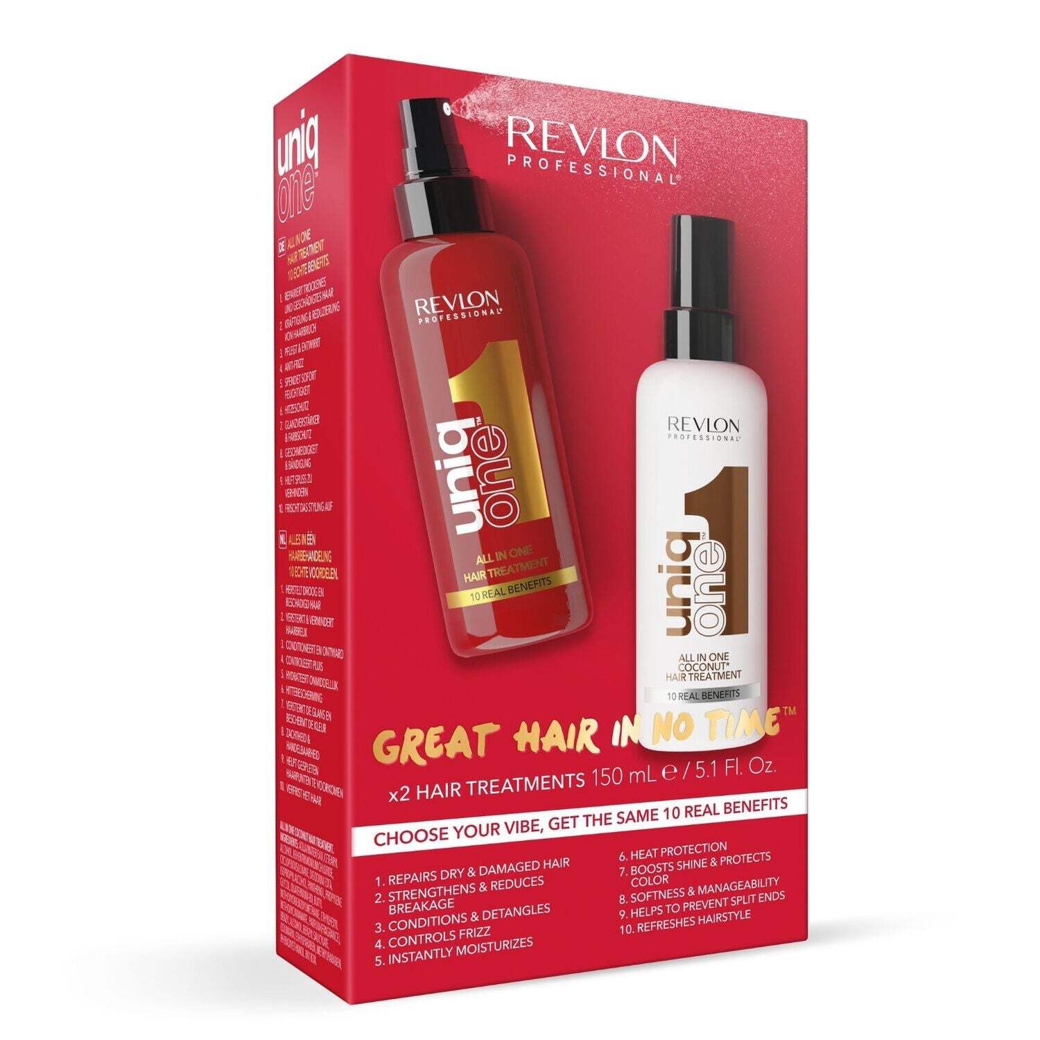 Revlon UniqOne Hair Treatment Spray Duo Set