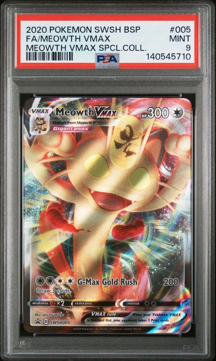 Meowth VMAX SWSH005 SWSH: Sword & Shield Promo Cards Holo for sale