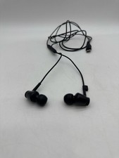 Insignia Wired Earbud Headphones In-Ear Light-ning Connector Mic Black