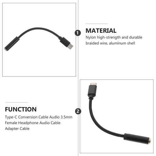 Headset Jack Adapter Headphone Jack Adapter Audio Cable Headphone Adapter - 第 8/12 張圖片