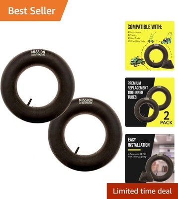 15x6.00-6 Heavy-Duty Inner Tubes with TR-13 Valve Stem   2-Pack for Lawn Mowers