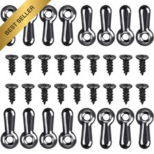 160 Pcs Metal Picture Frame Hardware Set Turn Button Fasteners And Screws Black
