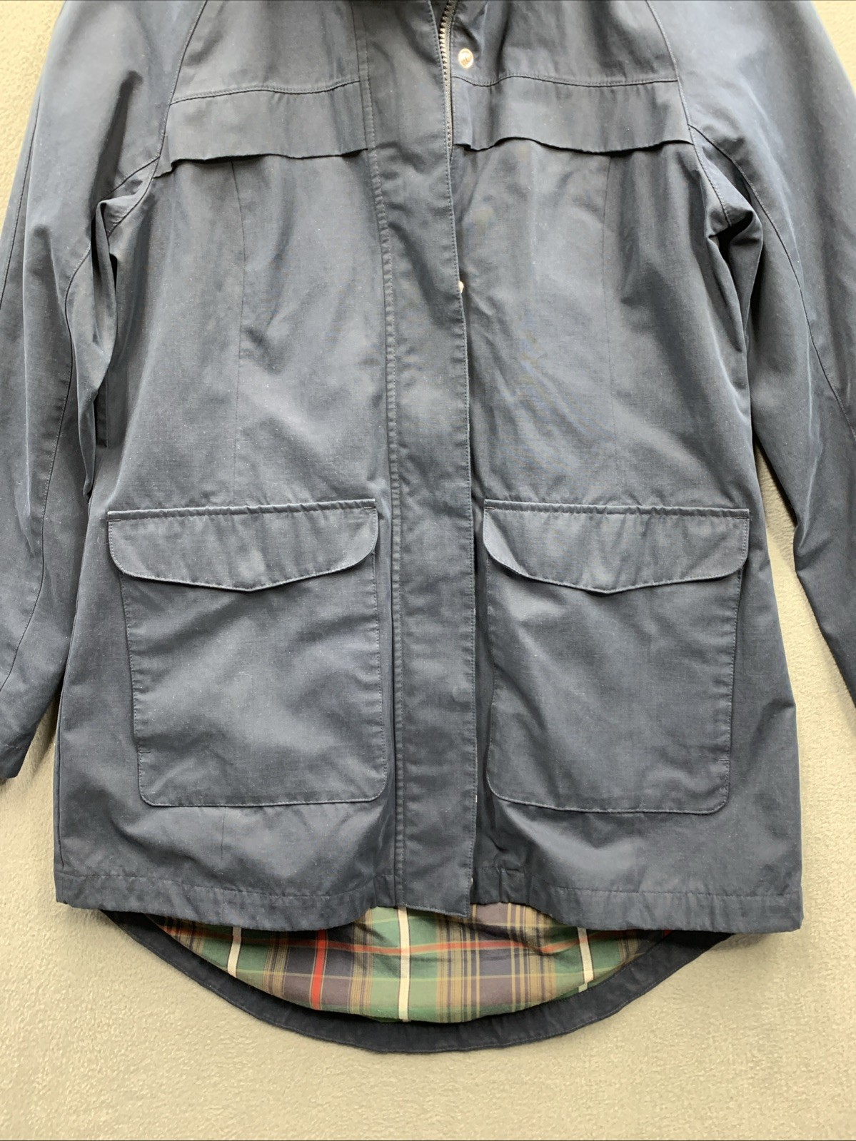 Pendleton Jacket Womens Medium Navy Overcoat Canv… - image 8