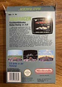 Rad Racer (NES) - Komplett mit OVP, Anleitung & 3D-Brille - Sehr guter Zustand