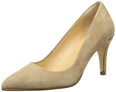 JONAK women's Aysha pumps suede high heels, beige 38 EU