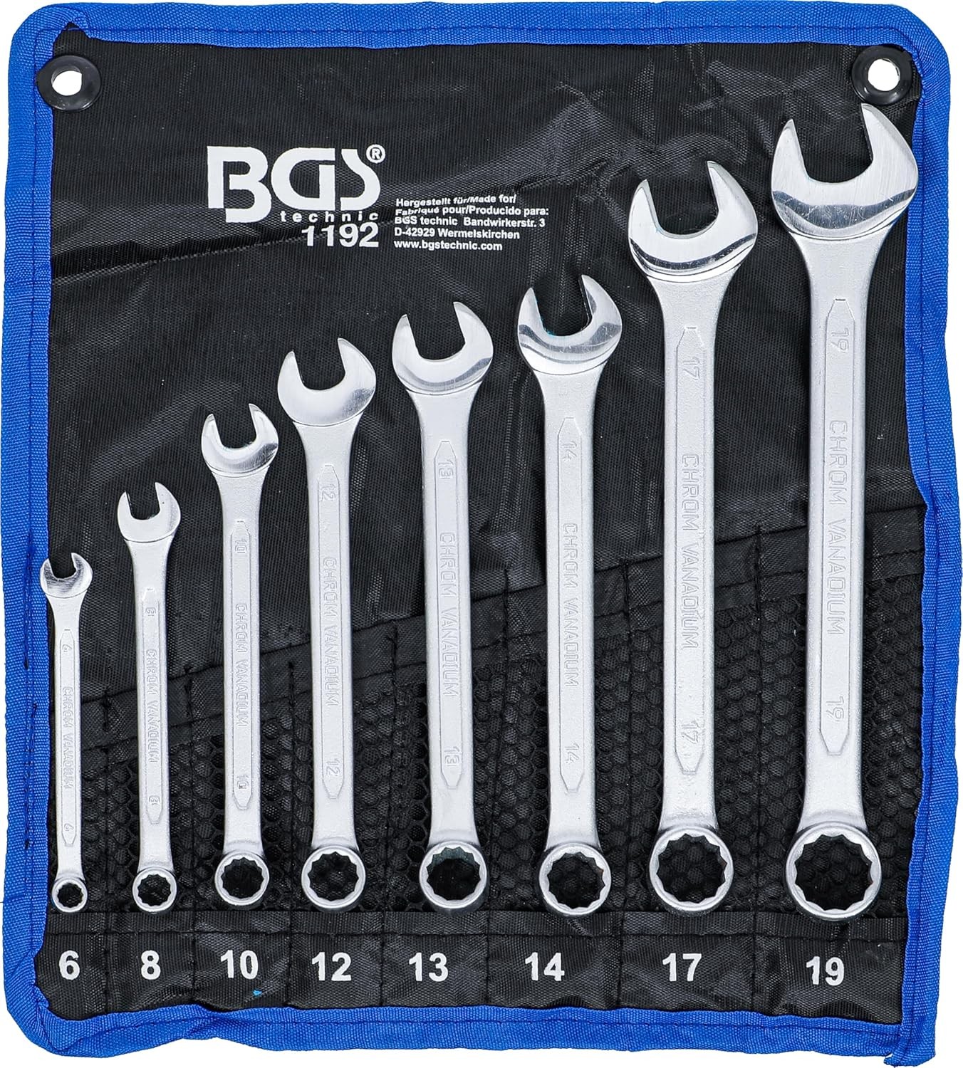 BGS 1192 | Combination Spanner Set | 6 - 19 mm | 8 pcs.