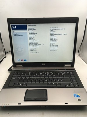 HP COMPAQ 6730B - BOOTS TO BIOS - INTEL CORE 2 DUO P8600 - 4GB RAM - READ - BB