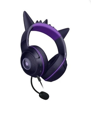 Razer Kraken Kitty V2 Pokemon Gengar Edition Gaming Headset Purple headphones