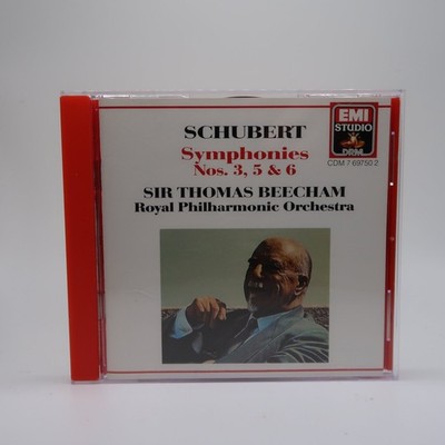 Schubert   Symphonies 3, 5 & 6 CD 1989 Royal Philharmonic Beecham EMI ADD