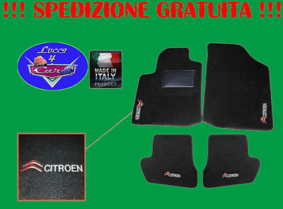 Tappetini Auto Per Citroën C3 III Dal 2016 - Set 4 Pezzi In Moquette Nera, Con Battitacco Cucito E Antiscivolo - Foto 9