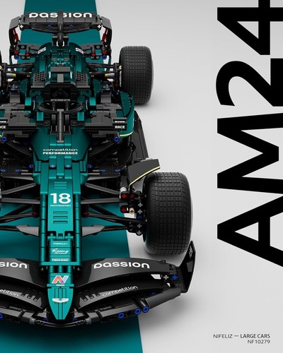 AM24 Authentic Formel 1 Rennwagen Bauset - Maßstab 1:8 Modell (2351 Teile) - Bild 4 von 8