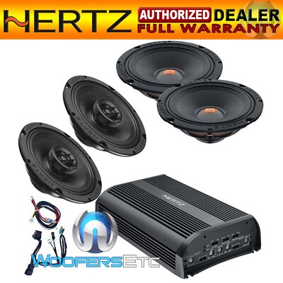 HERTZ HSP2 SP4.900 AMP SX165-NEO 6.5'' SV165-NEO SPEAKERS HTHP14 HARNESS WIRES