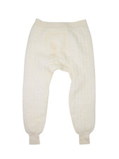 Vintage Thermal Pants Mens Medium White Base Layer Jogger Insulated Made in USA