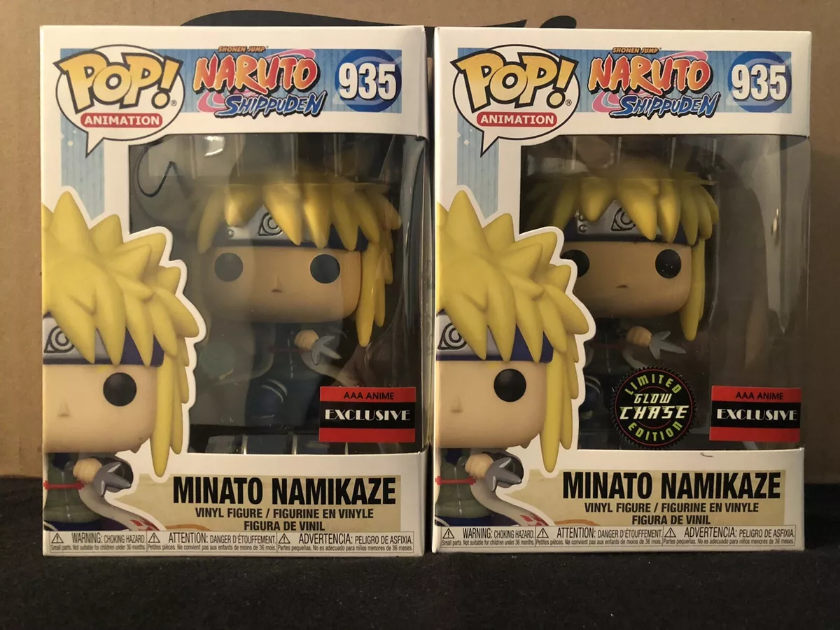 Funko Pop! Animation Naruto Shippuden Minato Namikaze GITD Chase AAA Anime  Exclusive Figure #935 - US