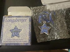 Longaberger Century Celebration 2000 Y2K Star Tie On - NOS  36196