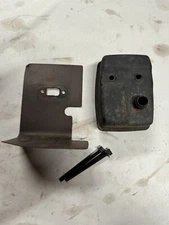 OEM RedMax HB250 Blower Muffler Exhaust W/ Shield & Bolts