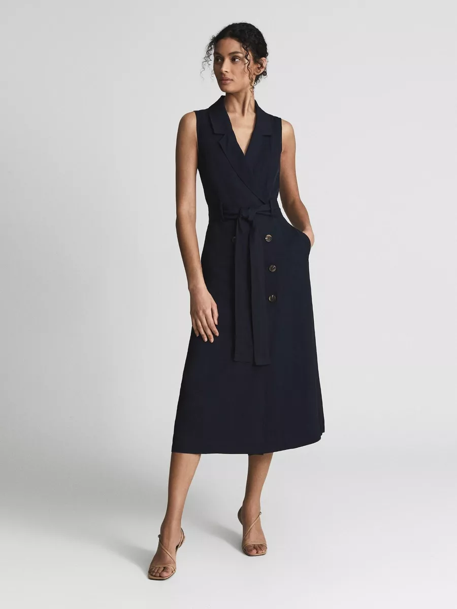 Next wrap button dress cheap