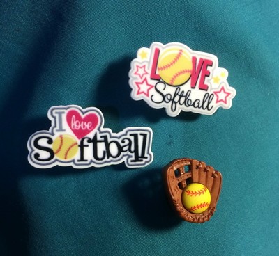 crocs charms softball