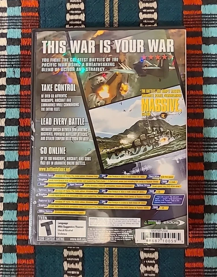 Battlestations: Midway (PC Game, DVD) Like New Used NM Excellent Condition  - Image 2 of 3