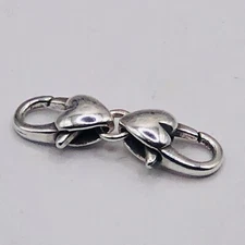 1   BRIGHTON DOUBLE HEART EXTENDER LOBSTER CLASP HOOK   NWOT  (1). approx 1”