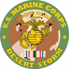 MARINE CORPS DESERT STORM EGA DECAL STICKER MADE IN USA