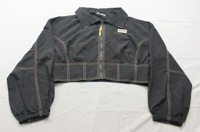 Missguided Women's Plus Short Length Bomber Jacket LB3 Black Size US:14 UK:18