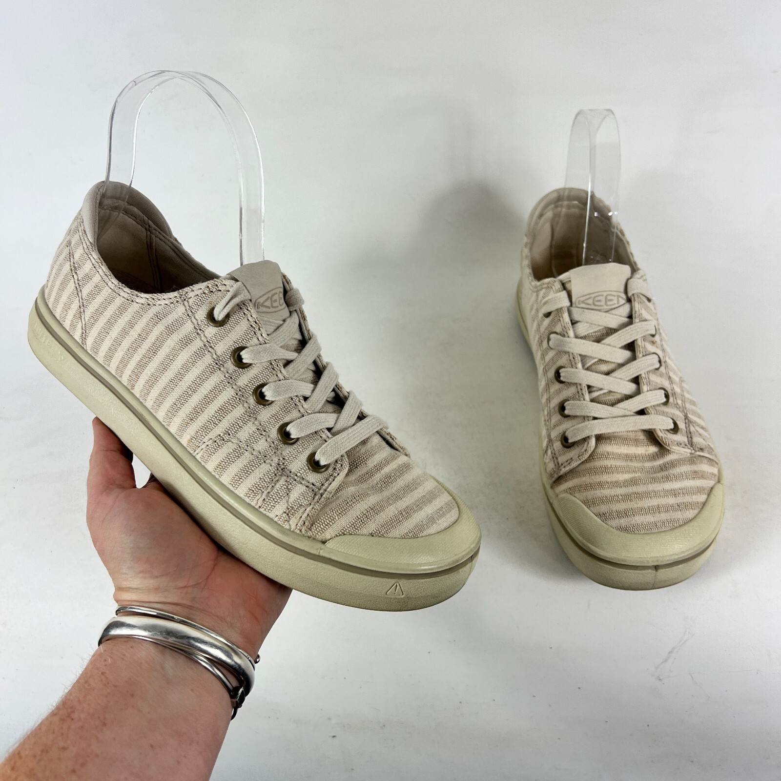 Scarpe da ginnastica Keen Elsa IV donna 7 5 beige stringate sneakers basse 1023159