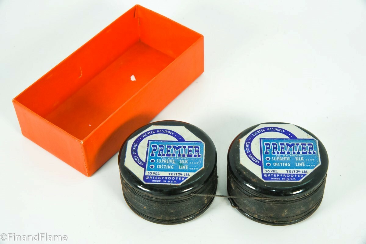 Premier Brand 24lb Dual Wooden Fishing Line Spool in Box SJE275 eBay