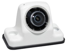 White Voyager IR LED Color Rearview Camera with Microphone with 4 pin Connector