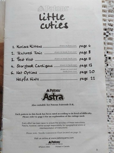 Paton Knitting Pattern Pamphlets - Picture 12 of 19
