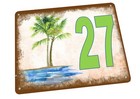 Palm Tree House Door Number Sign House Sign Door Number Sign Wall Plaque 