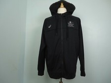 Asics Men s Active Jacket Hooded Black Logo / Sign American River Size L Large