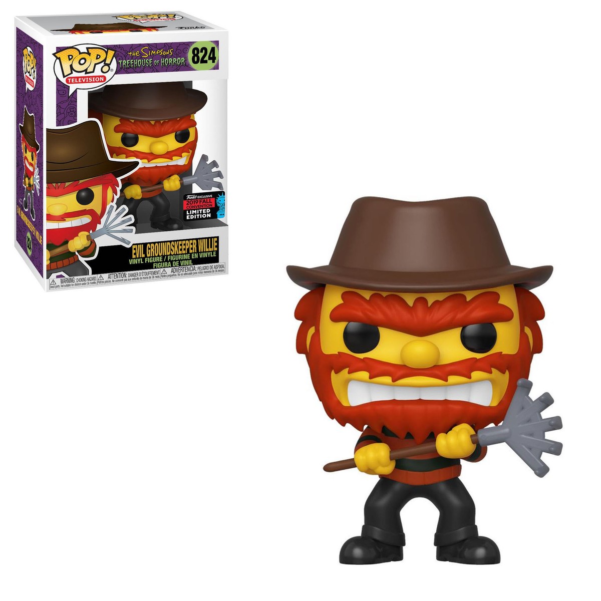 Funko Pop EVIL GROUNDSKEEPER WILLIE NYCC Convention Exclusive THE
