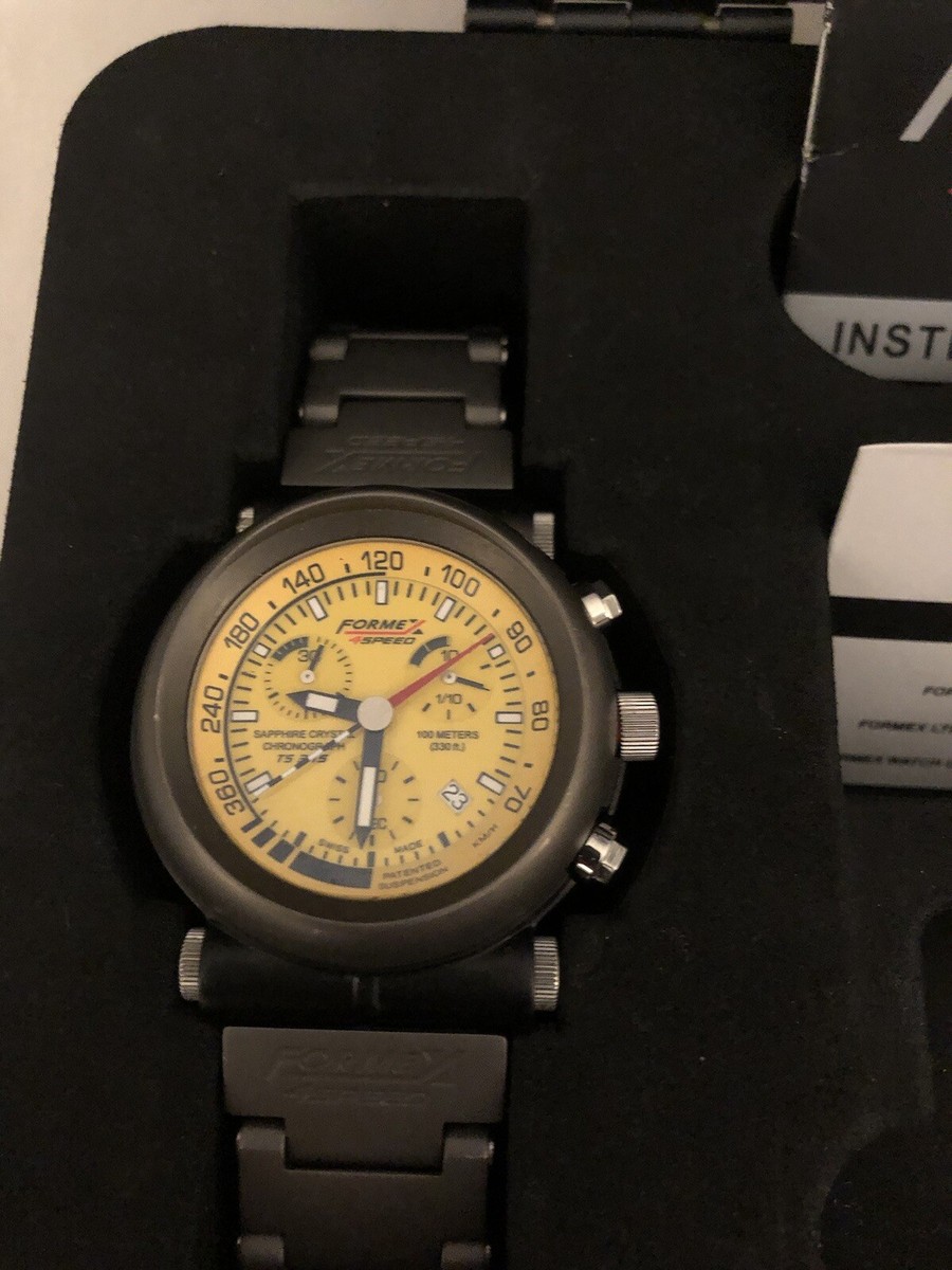 Formex Ts375 Titanium Steel Quartz 44mm Ltd Edition Mens Watch