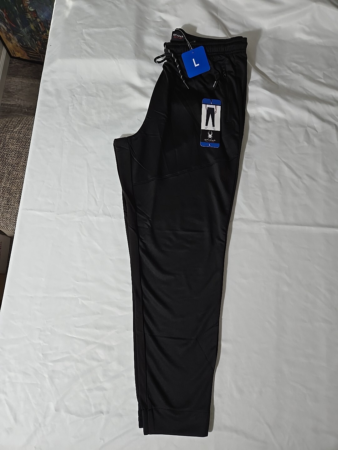 Spyder Active Mens Large Black Performance Jogger With Tags