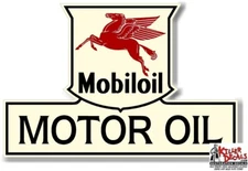(MOBI-51) 3"  MOBIL MOBILOIL OIL BOTTLE  DECAL CAN GAS PUMP GASOLINE