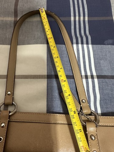 Coach Hangbag Light Brown Used Good Cond. - Picture 16 of 18