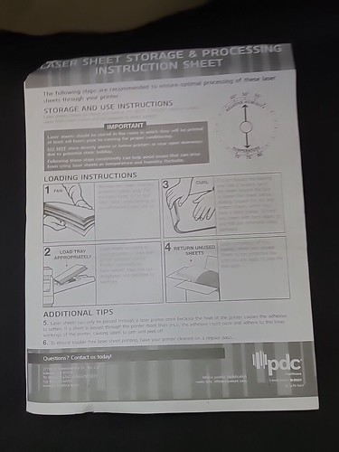 BRADY LABEL SIZE 2--5/8"X1" LASER PORTRAIT PAPER-White-1000 SHEET CT-LOT OF 3 - Picture 3 of 4