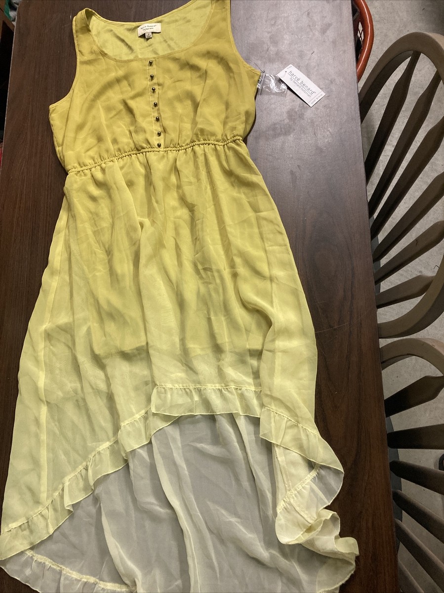 Harve Benard golden sun dandelion yellow ombre blend tank dress size 12 (Z)  | eBay