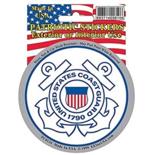 United States Coast Guard Patriotic Sticker Interior or Exterior New - Picture 1 of 1