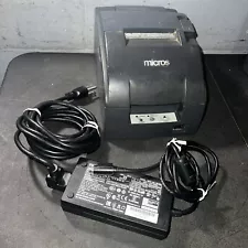 MICROS EPSON TM-U220B M188B Dot Matrix POS Receipt Printer Ethernet w power sup
